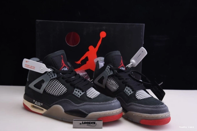Cheap Husky Bred White CV9388-001 x Jordan Off 4 Retro Air 0805
